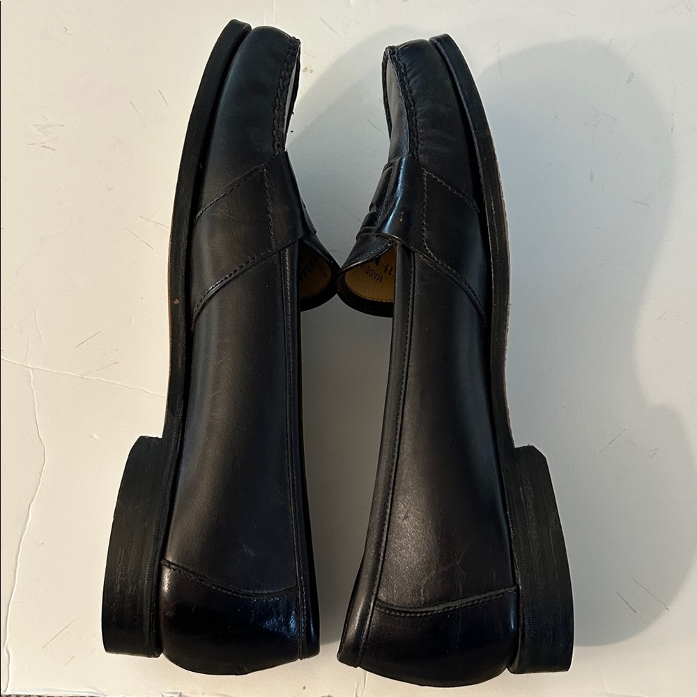 Dexter Men's Elegant Black Slip-On Penny Loafers size 11 made in USA - Picture 10 of 13